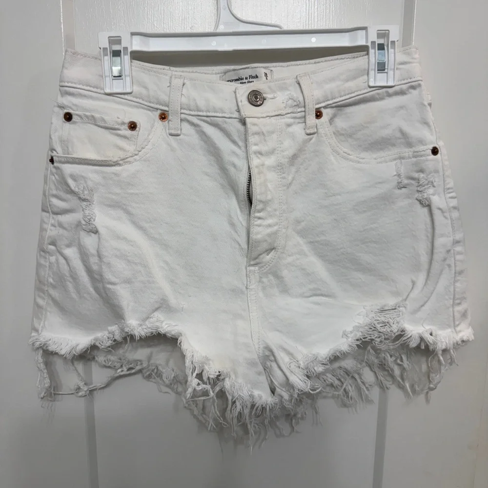 Women's Abercrombie High Rise Mom Short Curve Love - Picture 1 of 3